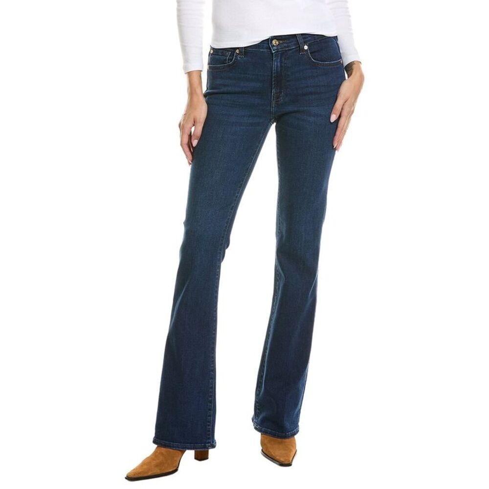 7 For All Mankind Womens  Bootcut Greencastle Jean, Blue